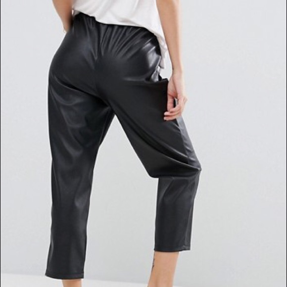🆕ASOS Leather Look Pants - Picture 3 of 5